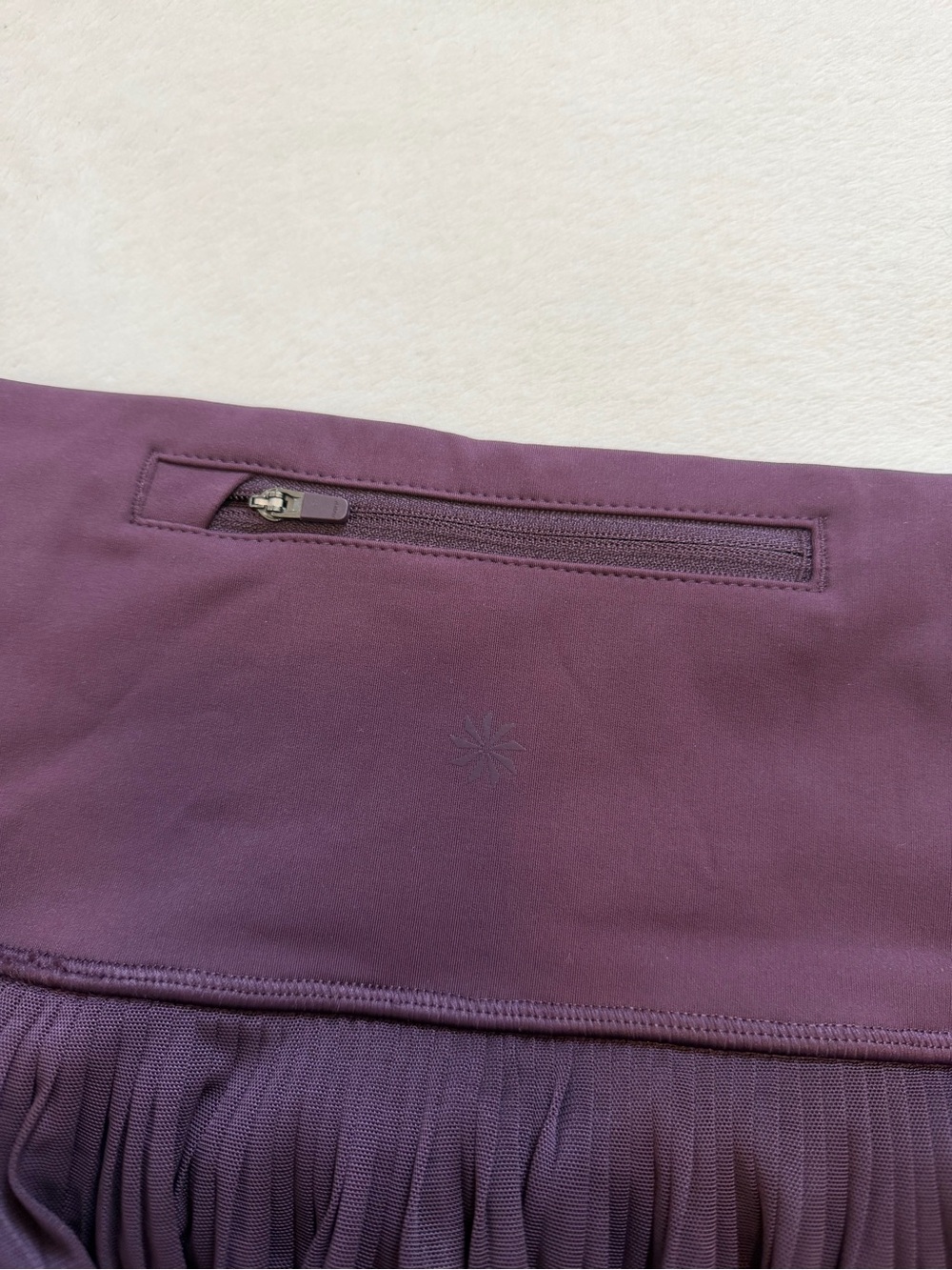 EUC Athleta Eggplant Purple A-Game Mesh Skort with Pockets - Picture 4 of 10